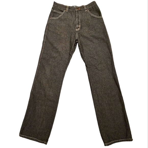 Baleno Pants - Baleno Wide Leg Jeans Faded Black Size 31